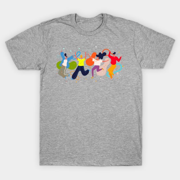 dancers t-shirt T-Shirt by adouniss